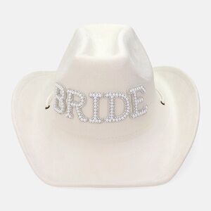 Bling Studded BRIDE Pointed Cowboy Hat